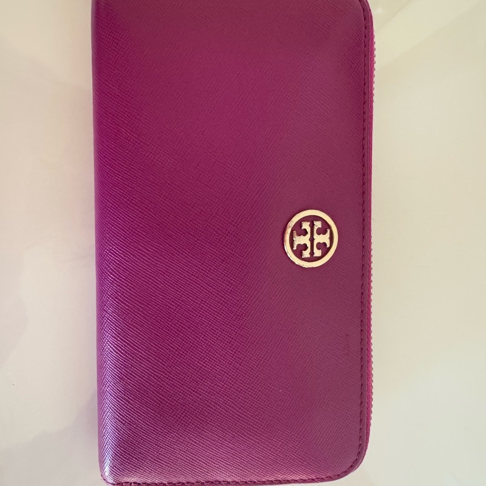 Tory Burch Pink Zip Wallet